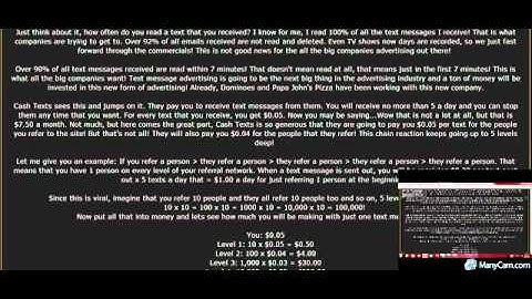 TEXT CASH NETWORK vs. Cash Texts cashtexts Make Money Receiving text messages