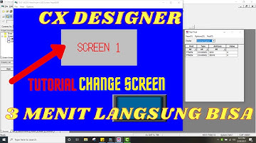 BELAJAR HMI OMRON DENGAN CX DESIGNER - CHANGE SCREEN CX DESIGNER - TUTORIAL CX DESIGNER NB DESIGNER