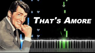 Dean Martin - That's Amore Piano Tutorial