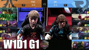 Fnatic vs Origen | Week 1 Day 1 S6 EU LCS Spring 2016 | FNC vs OG G1 W1D1