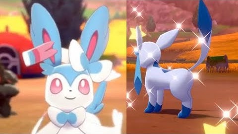 All Shiny Eevee Evolutions - How to evolve Umbreon, Sylveon, Glaceon, Leafeon Pokemon Sword & Shield