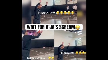 Why did A’ja scream like that🤣🤣#wnba