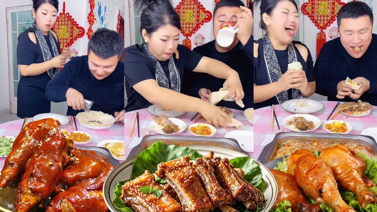 蠢老公在饼子里撒黑胡椒，我让他直接吃进去，他被辣哭了【东北欠登哥】