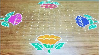 New Year Kolam 19 -1 Dots | New Year Muggulu 2021 | Margali Kolam by Tamil Kolangal