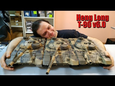 Радиоуправляемый Танк Т-90 Heng Long V6.0...Обзор Новых Танков