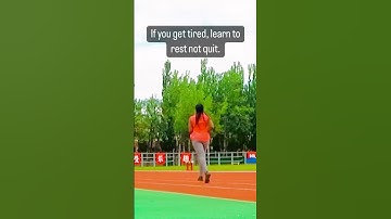 If you get tired, learn to rest not quit.