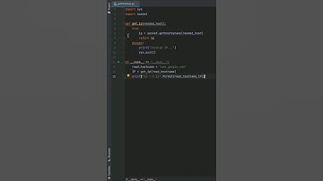Get IP address using python #pythonprogramming #coding #shorts