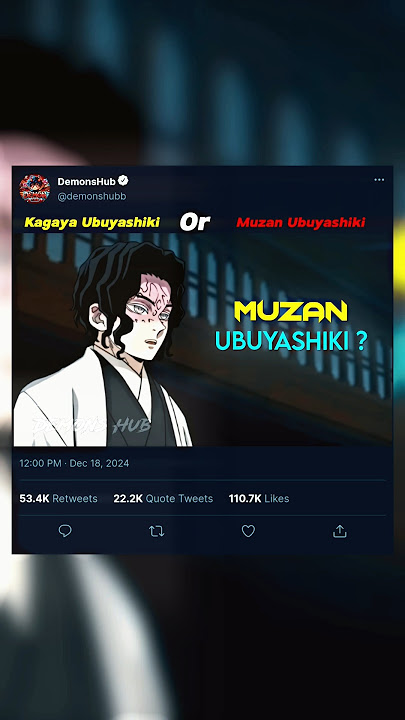 Kagaya Ubuyashiki Or Muzan Ubuyashiki? ☠️ #anime #demonslayer #knyedit #viralanime #ubuyashiki #kny