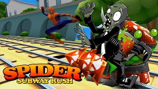 SPIDER-MAN SUBWAY SURFERS ANIMATED 3D CARTOONS 2020|Subway Spiderman 3:Amazing Hero Rush 3D Gameplay screenshot 4