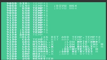 Atari 8 BIT  ,"3d effect starfield" using only 1 missile (in 6502 code)