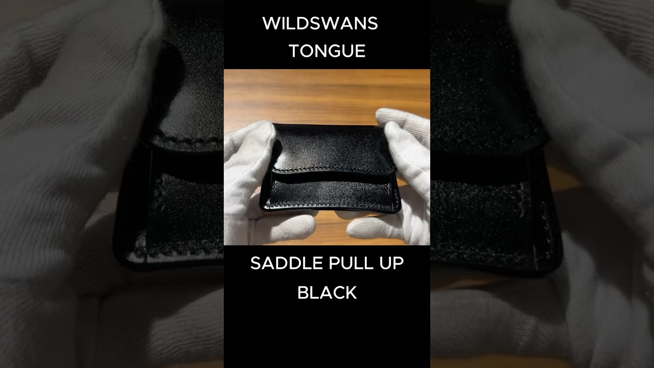 WILDSWANS TONGUE サドルプルアップ コインケース（ブラック） - YouTube