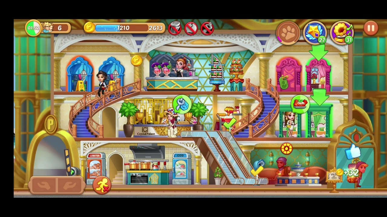 PRO GAMEPLAY Level 80 of Crystal Palace Hotel Craze YouTube
