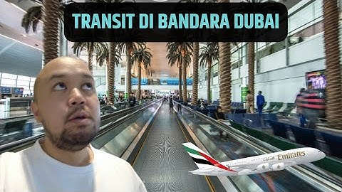 CARA TRANSIT DI BANDARA DUBAI naik pesawat EMIRATES | vlog #149