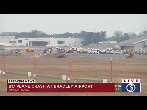 VIDEO: At least 3 taken to hospital after B-17 plane crash