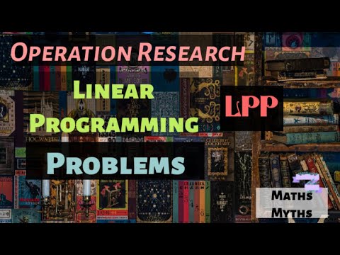 Linear Programming Problem||Operation Research||LPP in Operation ...