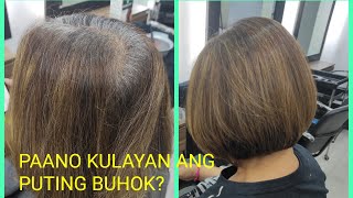 Paano ba kulayan ang uban o puting buhok?