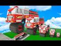 Big &amp; Small Fire Truck Lightning Mcqueen vs CARS | Teardown
