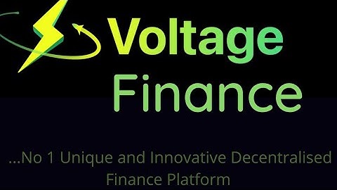 VOLTAGE FINANCE: No 1 Unique and Innovative Decentralised Finance Platform on the Fuse Network.