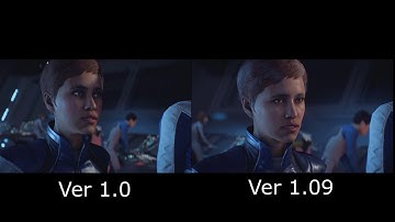 Mass Effect: Andromeda - Version 1.0-1.09 Comparison