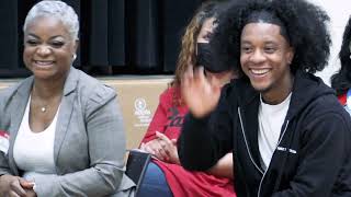 Toronto FC forward Jayden Nelson launches snack program at Copeland P.S.