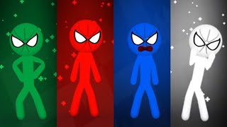 Which Spider-Man do you like best ? Stickman party MINIGAMES Gameplay 1 2 3 4