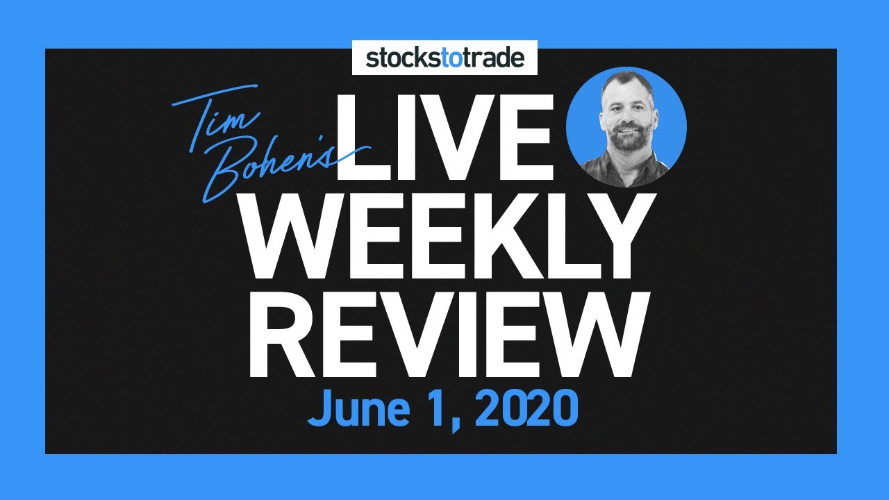 Weekly Stock Watchlist and Live Trading Recap - June 1st, 2020