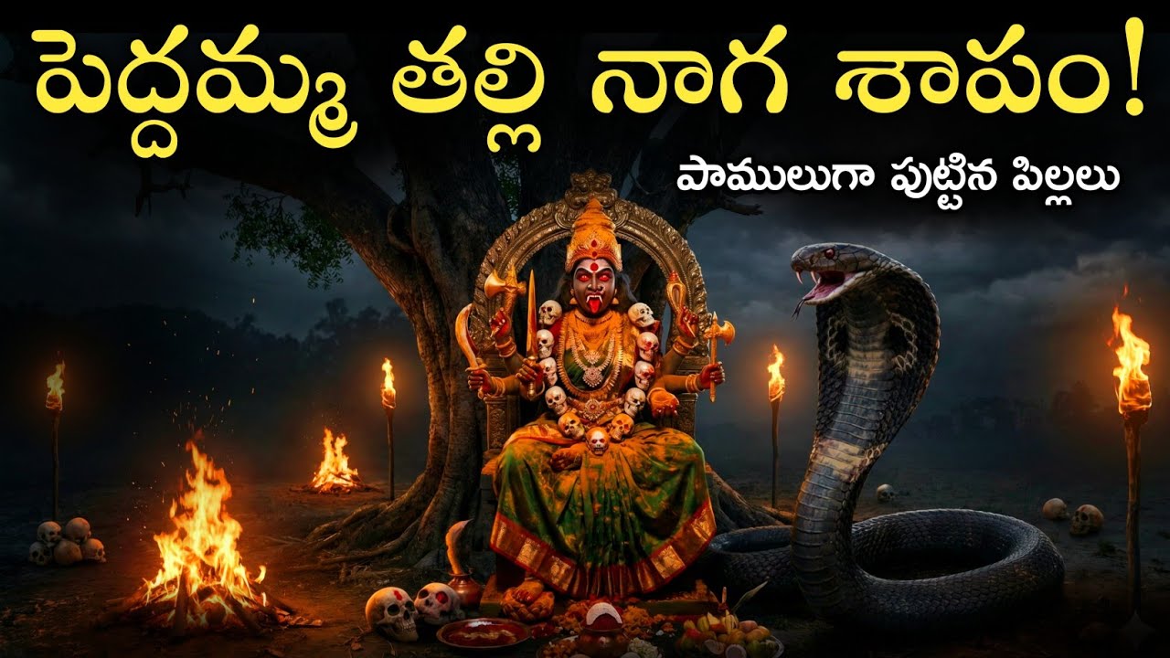 1983 పెద్దమ్మ తల్లి గుడిలో పాముని నరికి చంపారు | 😱-Telugu Horror Stories | Ghost Story Telugu 