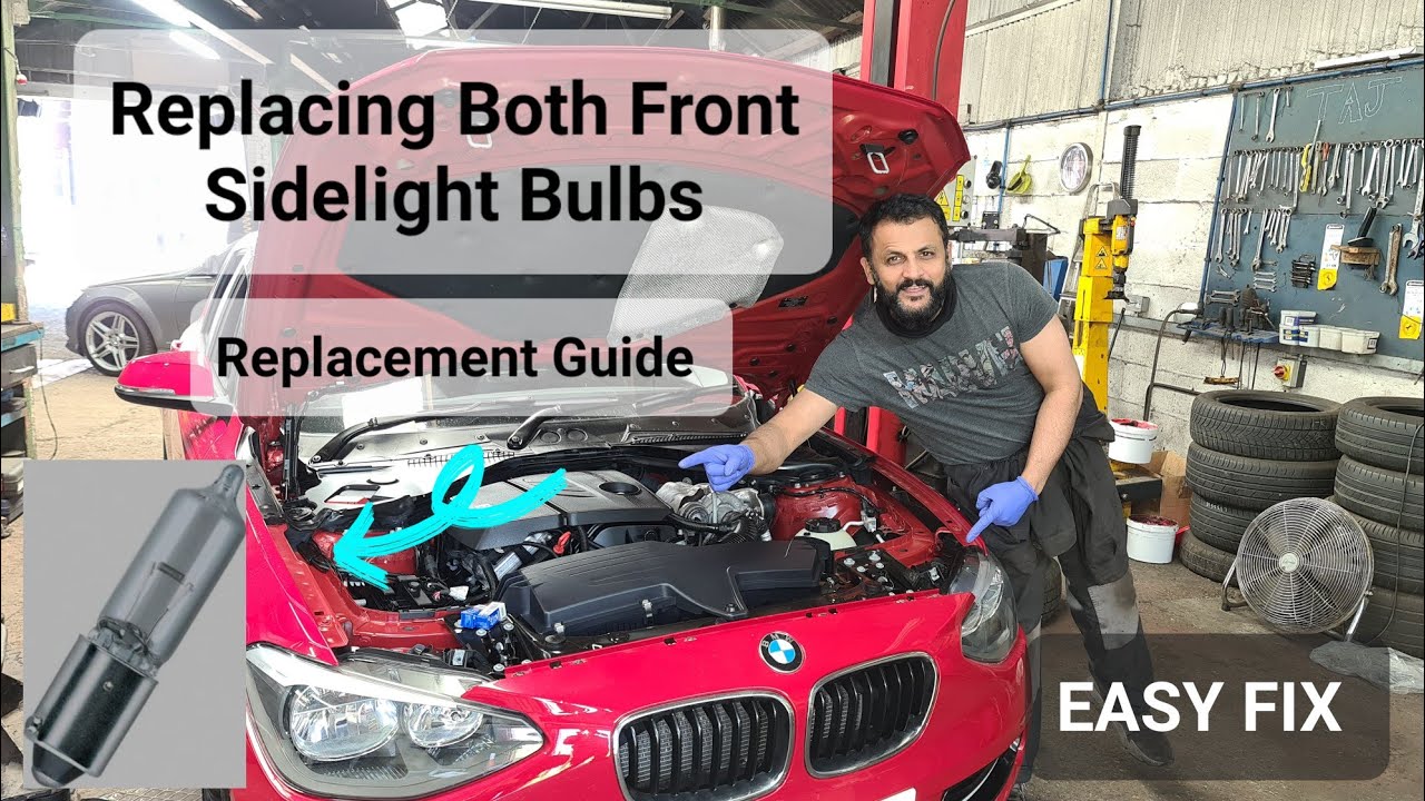 how to replace Front Parking Light | Position lamp on BMW 1 Series 4K # ...