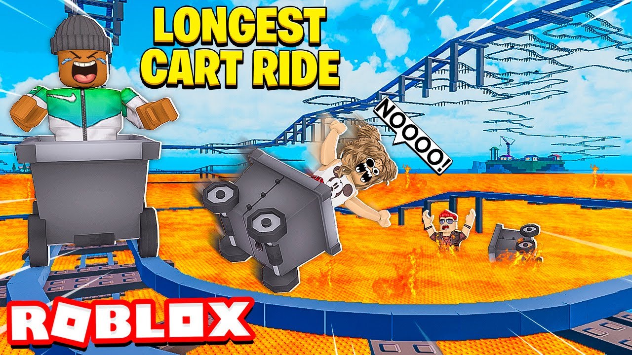 Roblox Longest Cart Ride Ever Youtube - roblox ride