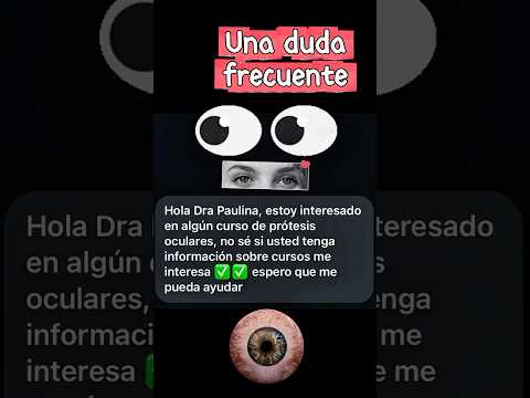 Una pregunta que me hacen seguido ✅ #shorts #protesisoculares #protesismaxilofacial #oculares #pmf
