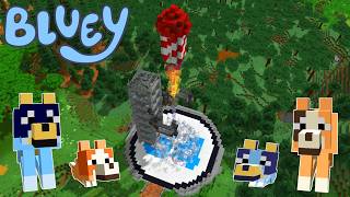 BLUEY - I Built a Rocket Shop in Minecraft!