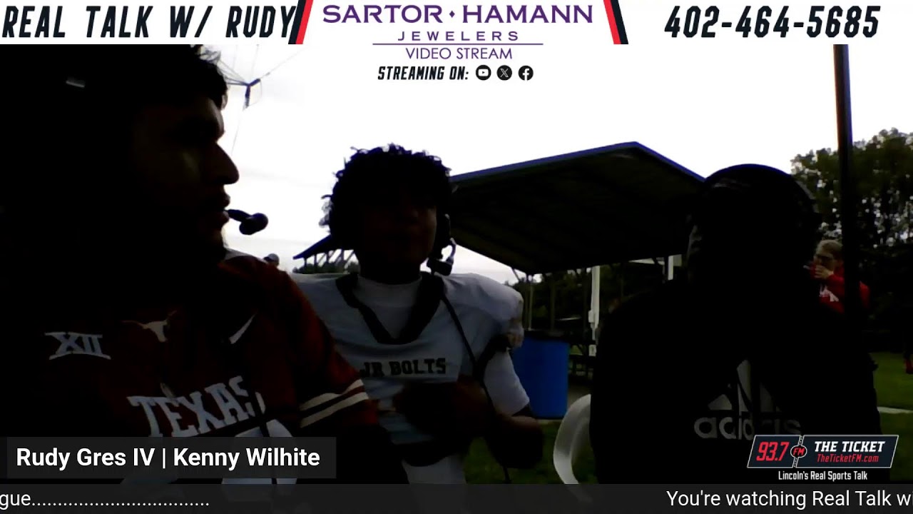 Real Talk w/ Rudy Gres IV LIVE from Lincoln Youth Football League - September 13th, 2026