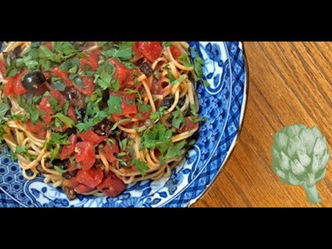 Spaghetti Puttanesca with a Twist | Potluck with Ali