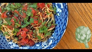 Spaghetti Puttanesca with a Twist | Potluck with Ali