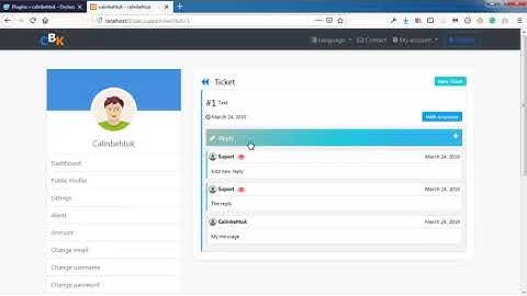 Osclass support plugin