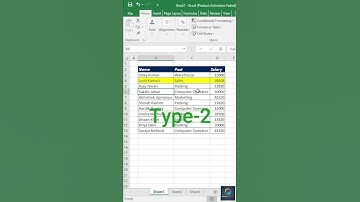#Excel Tips & Tricks || How to fill color with Short commands
