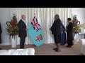 Fijian President of Fiji receives letters of credence from The Ambassador of Italy