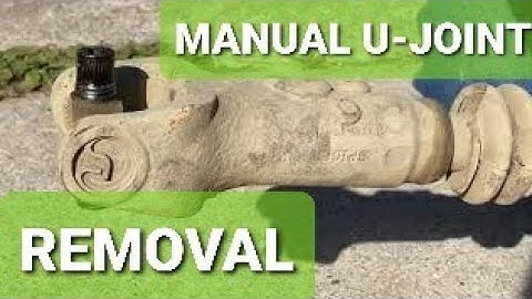 No Press? No Problem!  Manual U-Joint Removal
