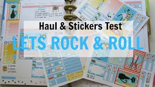 Haul and Stickers Test