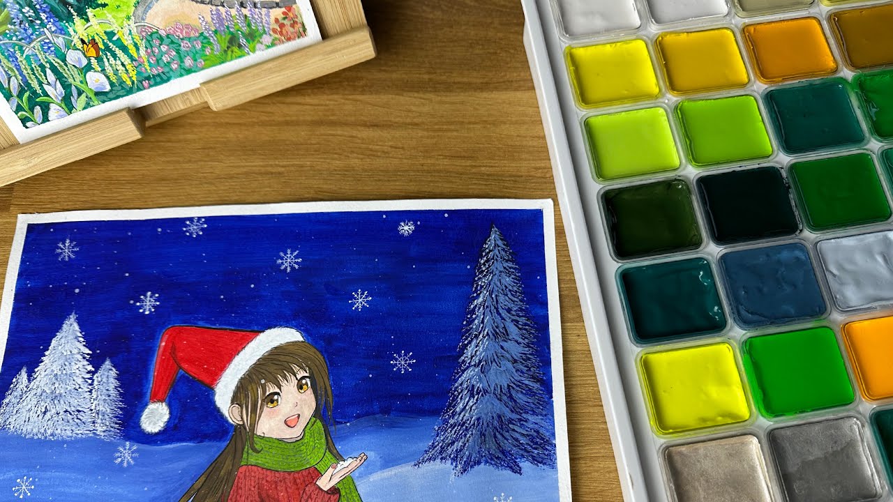 Himi jelly gouache unboxing Big set of 56 colours 🎨 first