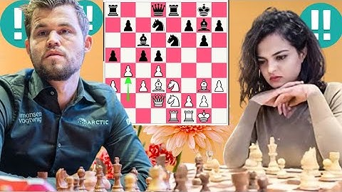 King Magnus Carlsen vs Tania Sachdev 34