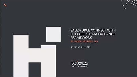 Salesforce CRM integration with Sitecore 9 using Sitecore Connect