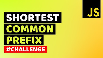 Find Shortest Common Prefix of Array