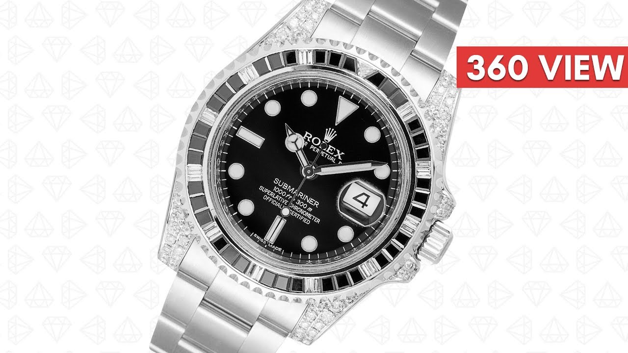 rolex submariner black diamond bezel