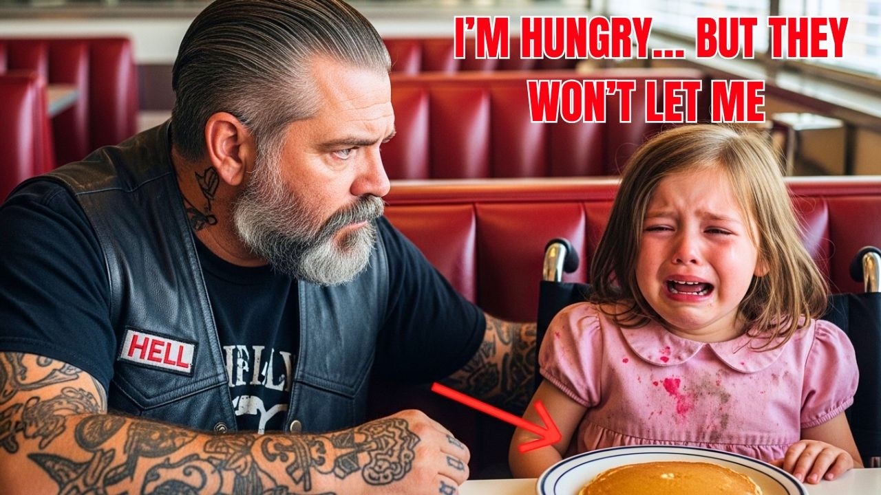“I’m Hungry… But They Won’t Let Me.” Whispered a Girl in a Wheelchair — The Biker Bought the Diner