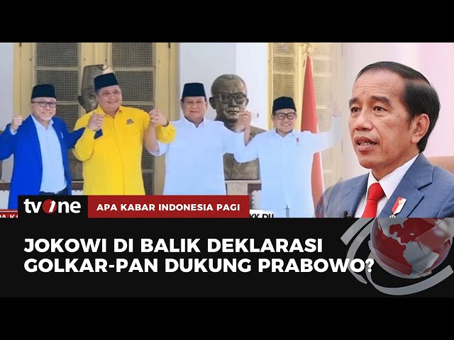 Jokowi di Balik Deklarasi Golkar-PAN Dukung Prabowo? | AKIP tvOne class=