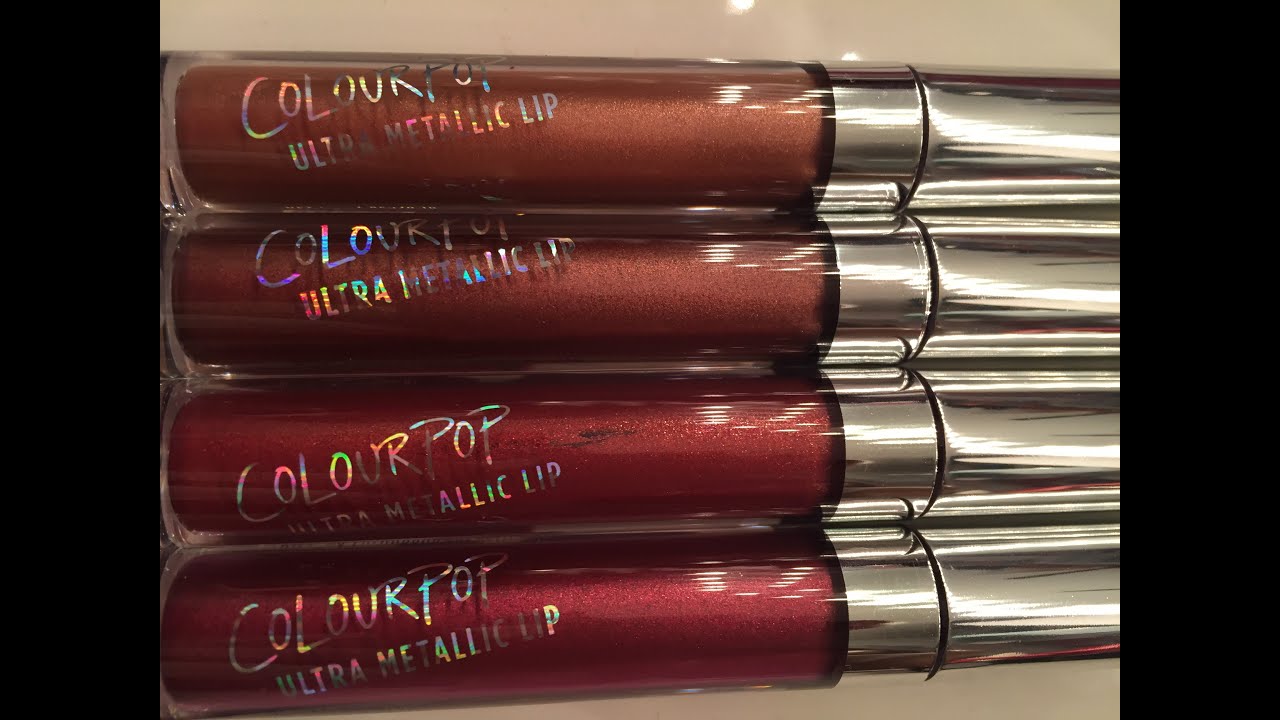 ColourPop Ultra Metallic Lips w/swatches
