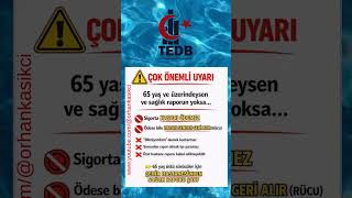 65 YAŞ ÜZERİNDEYSEN ŞAĞLIK RAPORU ŞART #ev#sağlık #tedb#emlak  #keşfet#gayrimenkul#sondakika