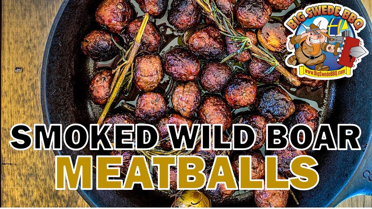 How to smoke Wild Boar Meatballs on your pellet grill YouTube