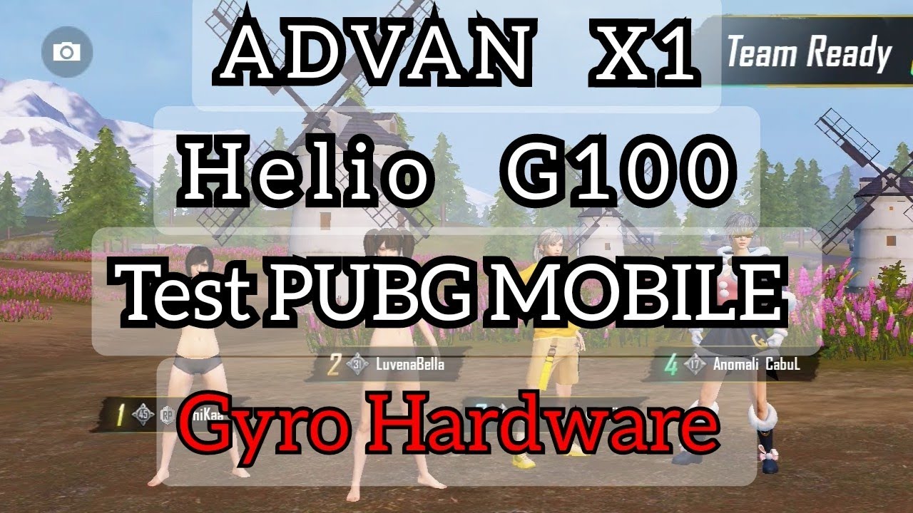 Test Gaming PUBG MOBILE ADVAN X1 .. HELIO G100 !!!